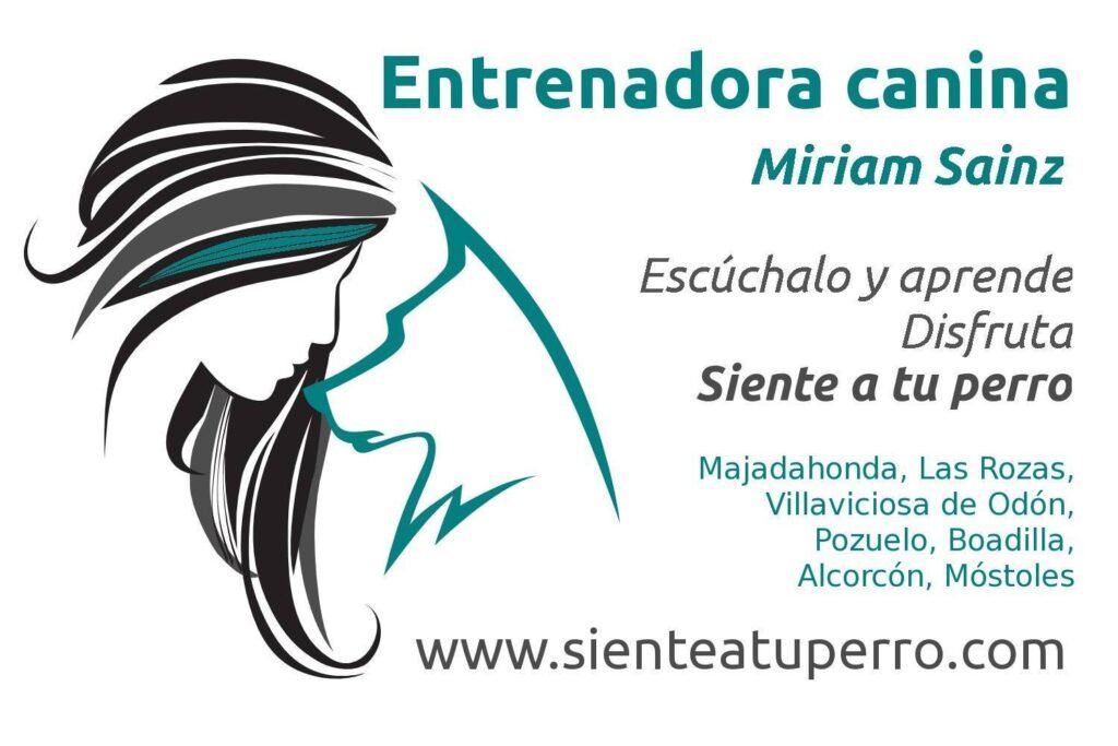 Entrenadora canina en positivo