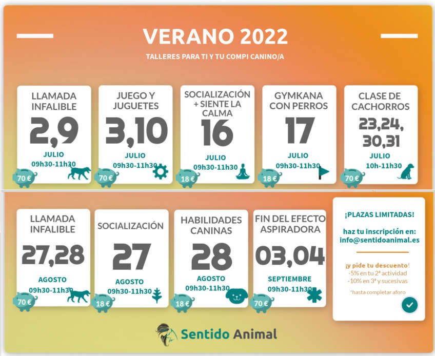 calendario de verano - julio y agosto2022